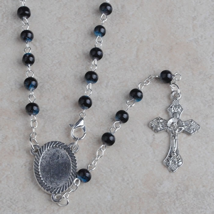 ,galss beads rosary